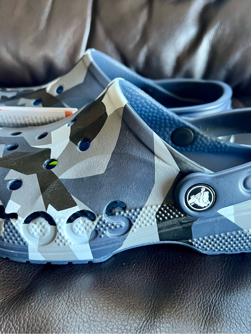 CROCS Kids Clog - Blue and Gray Camouflage - Picture 2 of 5